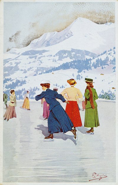 Skating rink in Montana by Carlo Pellegrini